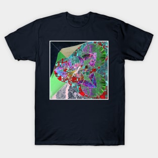 urban land in cityscape collage art T-Shirt